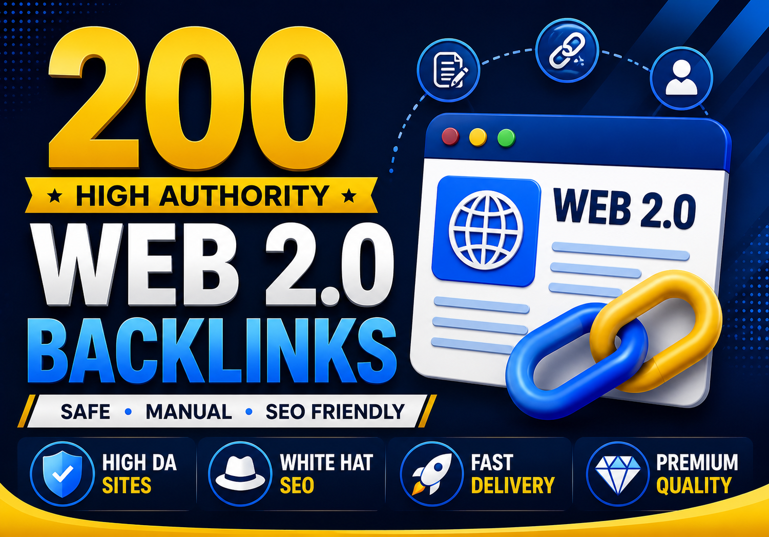 I Will Create 200 High-Quality Web 2.0 Backlinks for Better Google Rankings