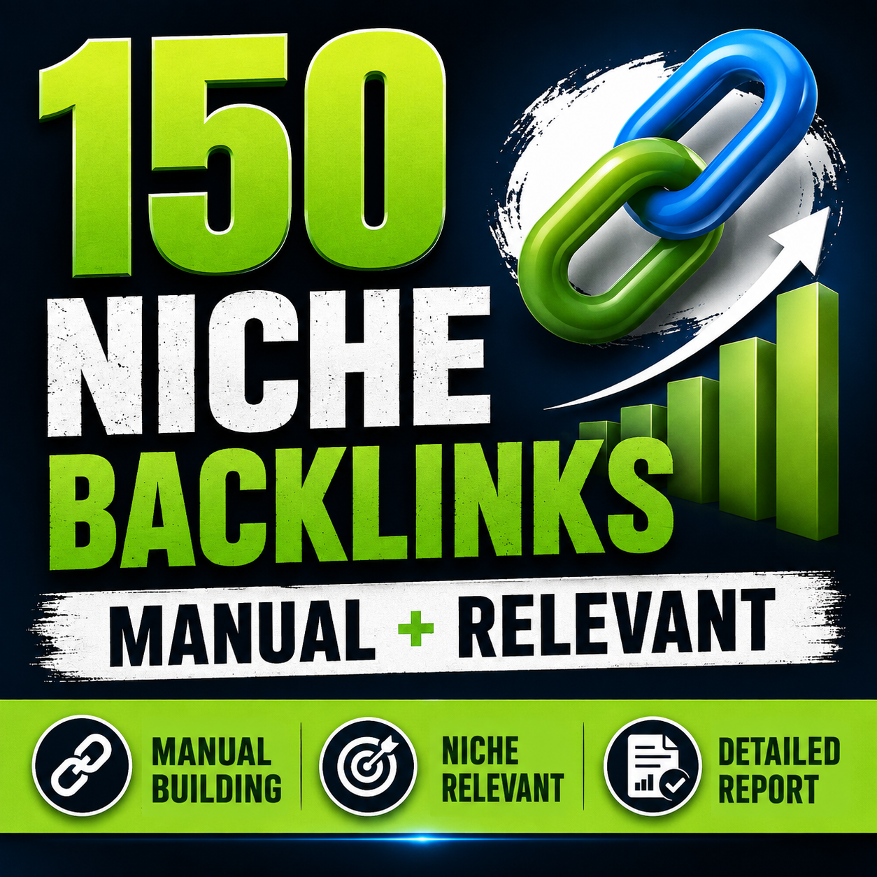 I will build 150 niche relevant manual backlinks for your website