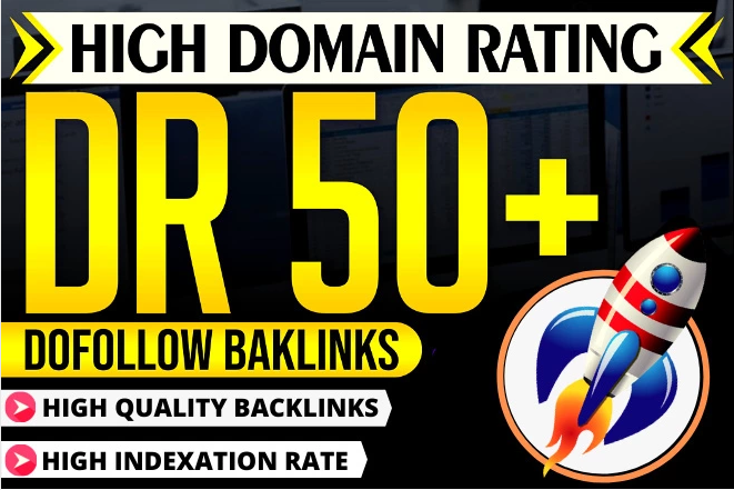 Powerful 1000 High Quality DR 50 to 75 White hat SEO dofollow backlinks