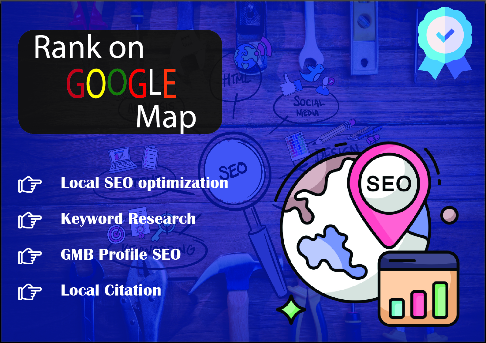 I will Boost your Google Map & GMB Ranking with 3500 Powerful Citations.