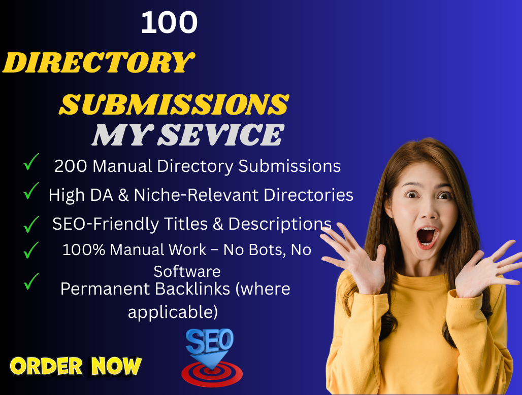 I will create 200 manual high DA directory submissions for powerful SEO backlinks