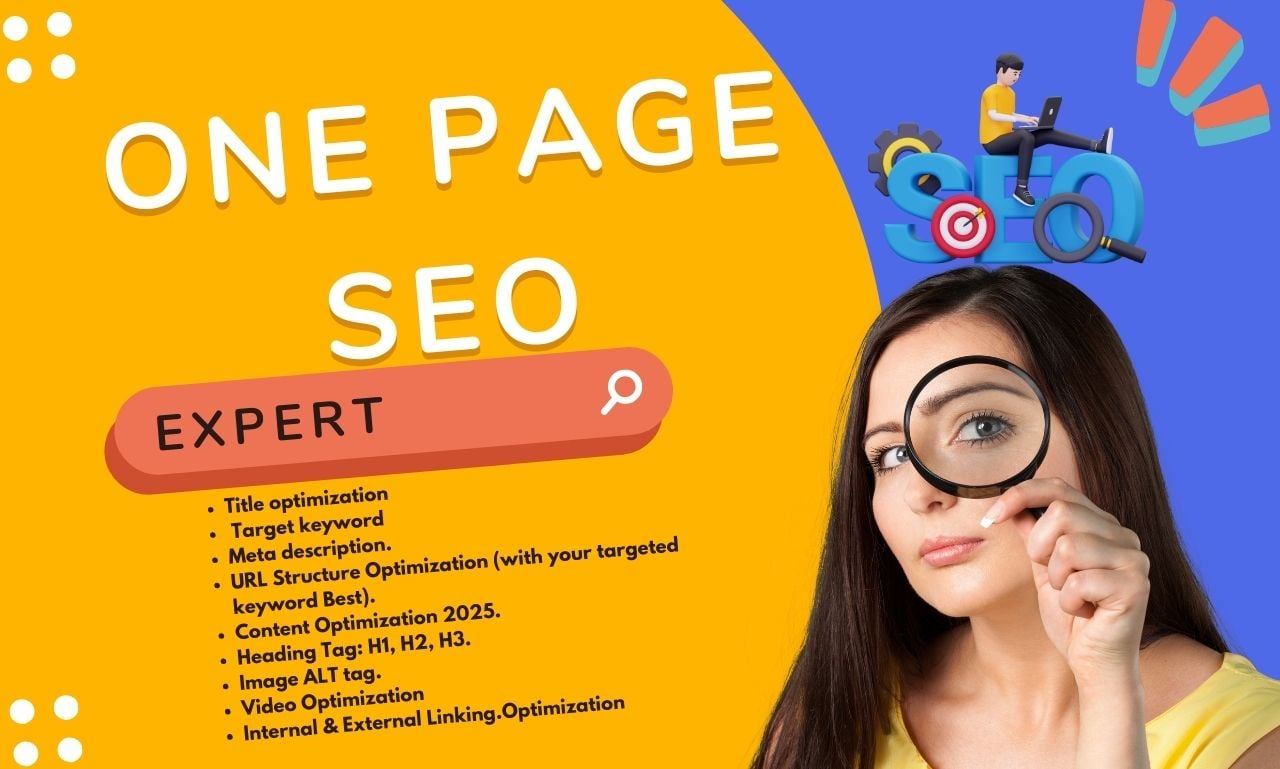 Professional One Page SEO Optimization for Higher Google Ranking (2025 Updated)