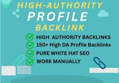I will create profile backlinks for SEO
