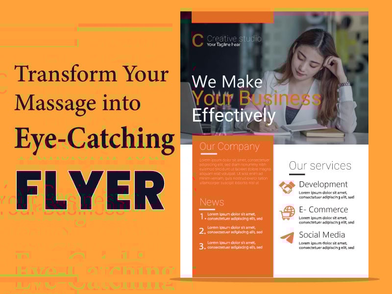 I will design your professional business flyer or bro...