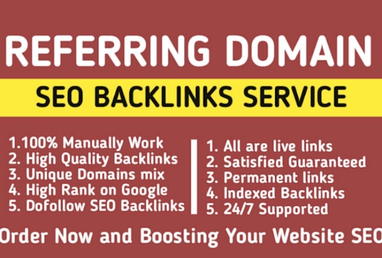 I will build 600 referring domain backlinks for websi...