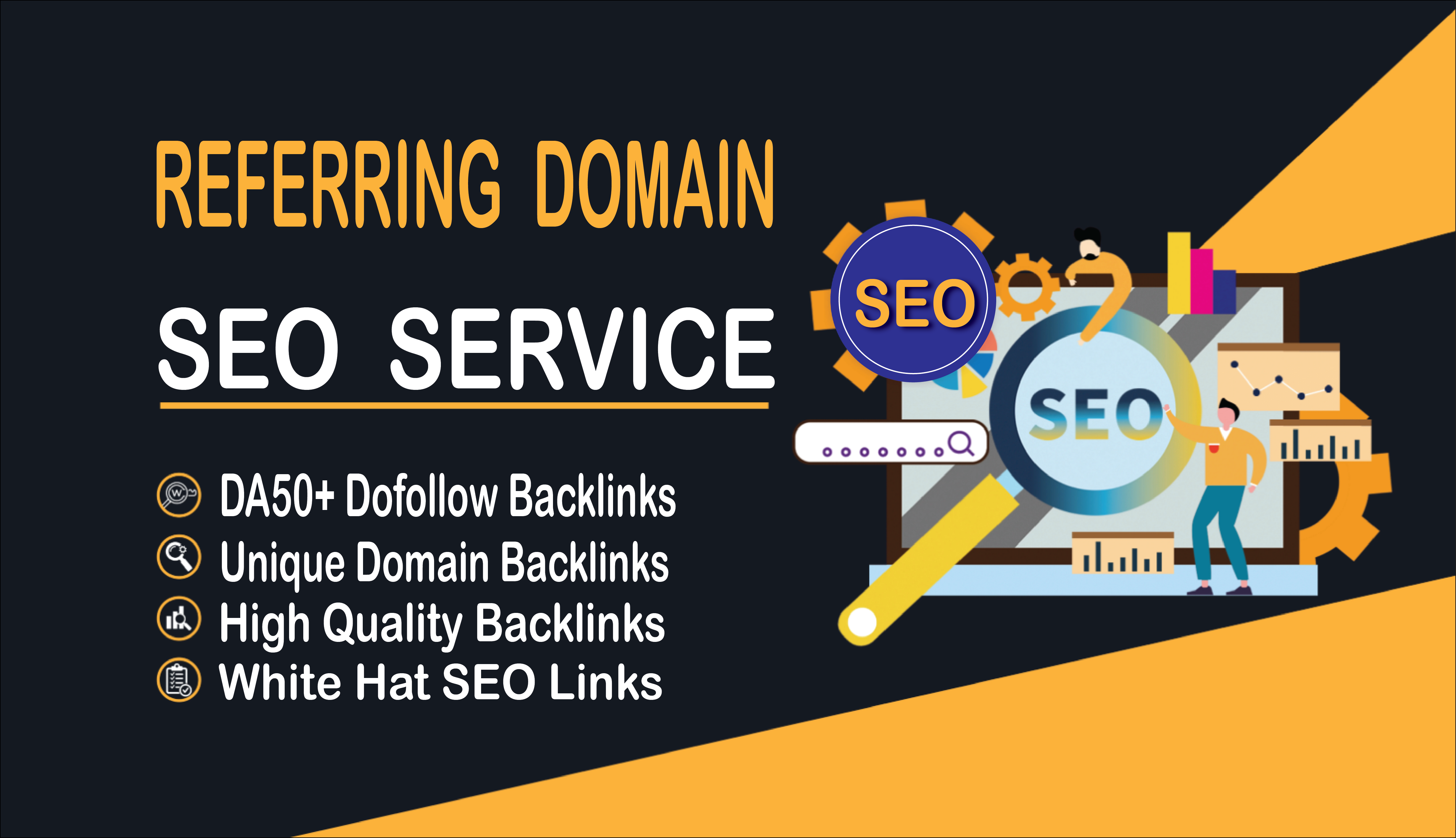 build 390 referring domain SEO backlinks for google t...