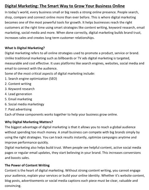 I Will Write 1000 words Unique SEO Optimized Content Writing for Blogs & Websites