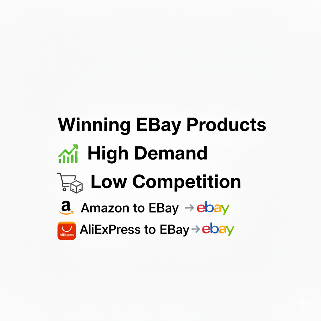 I will find 2 hot eBay dropshipping products with suppliers