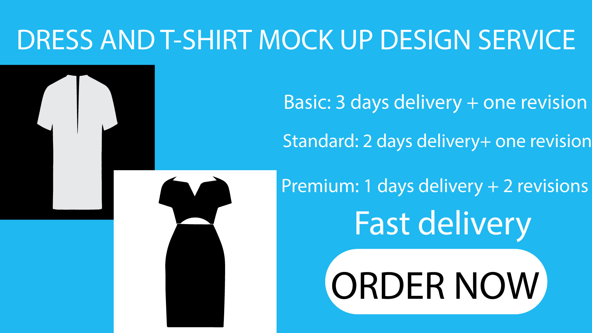 Professional T-Shirt and Dress Mockup Design for Bran...