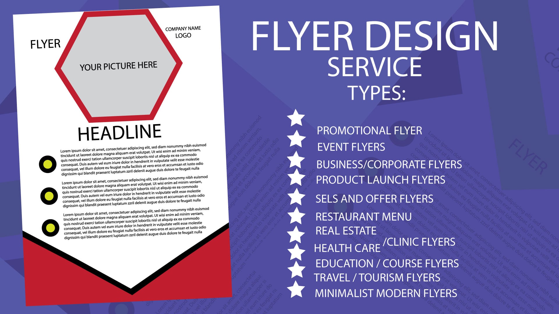 Professional Flyer Design for Business, Promotion and Events