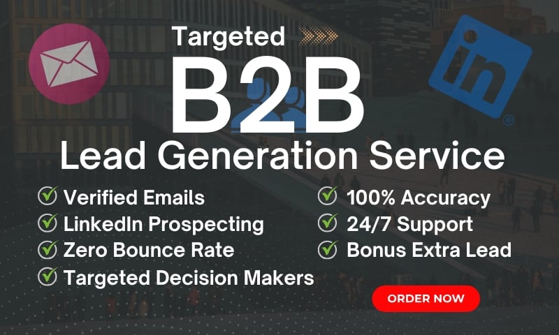 I will provide 100 high-quality B2B lead generation a...