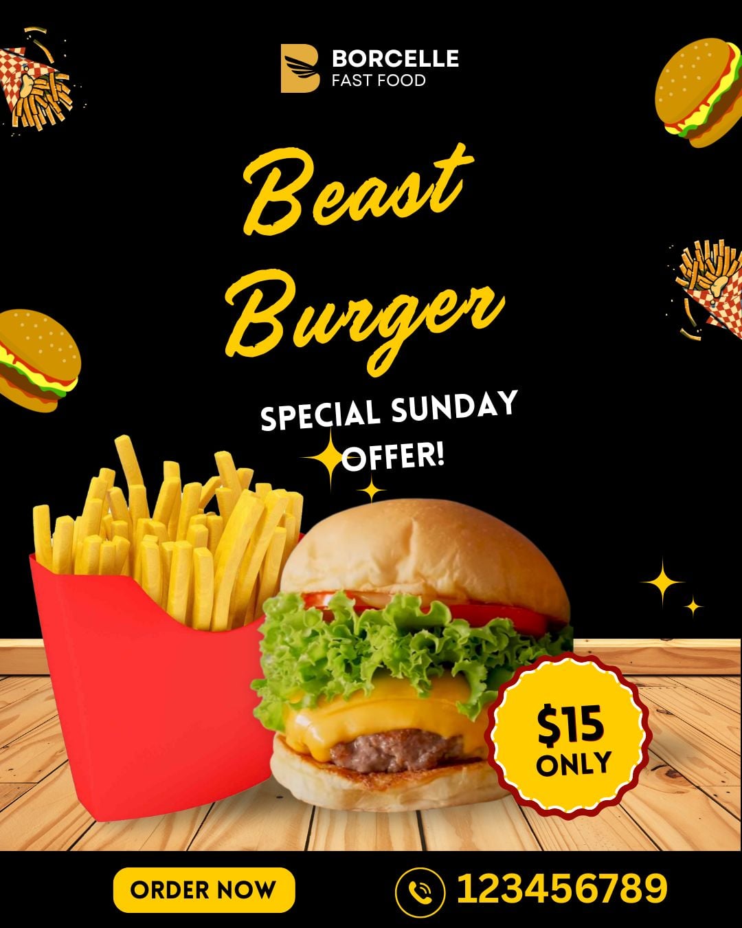 Taste the Temptation food poster