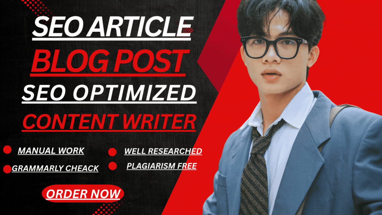 I will write an seo optimized blog post or article fo...