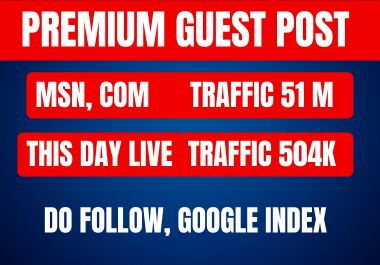 I will do premium guest post service, guest post backlinks