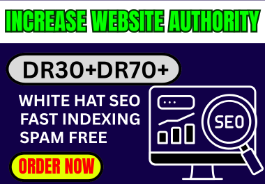 I will increase domain rating using high quality seo backlinks
