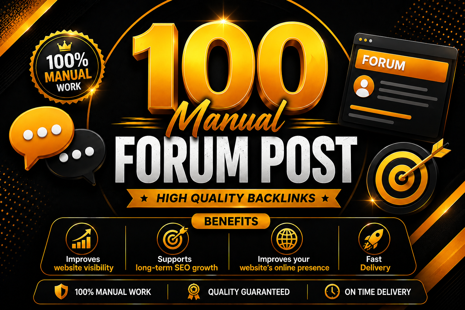 I Will Build High Quality Forum Post Backlinks for Website Ranking