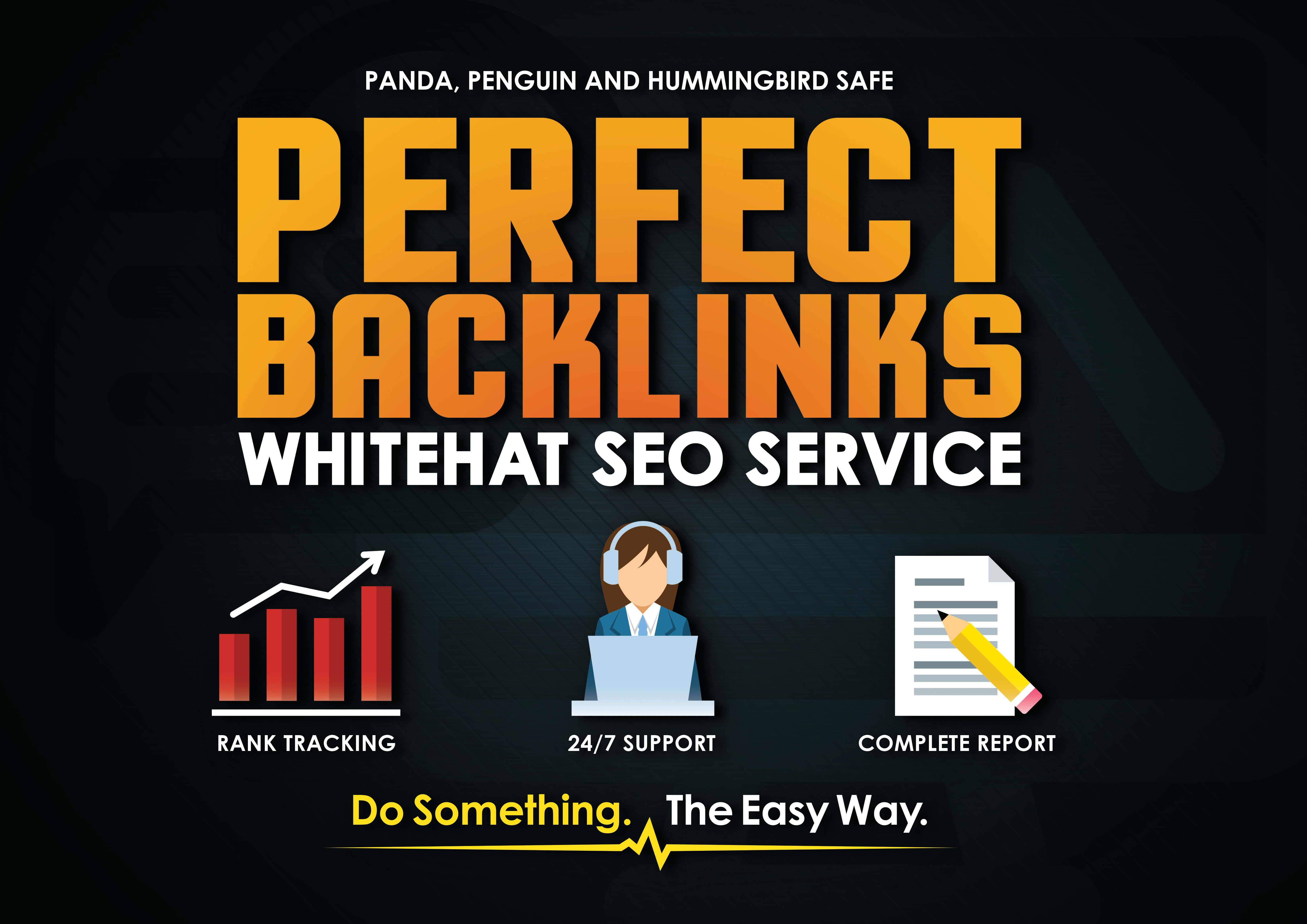 I will do link building with high domain authority SEO backlinks for google ranking 24h