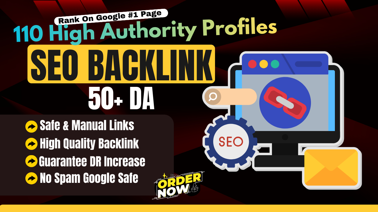 I Will Create 110 High Authority Profile Backlinks Wi...