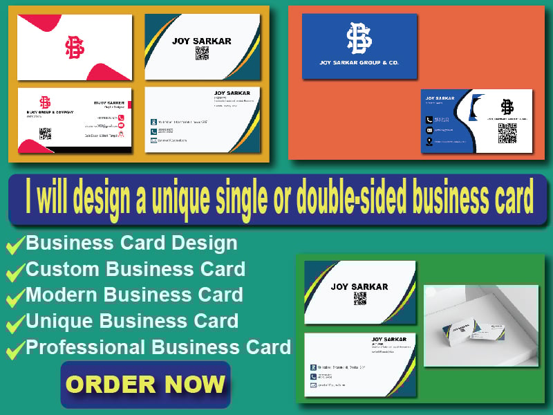 I will create a clean, modern, and professional business card design