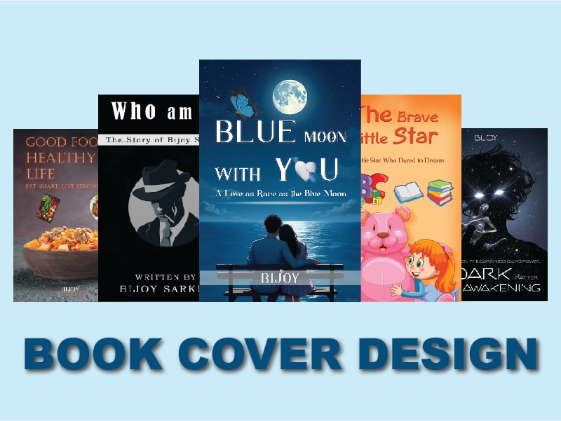 I will create a unique book cover design for your story.