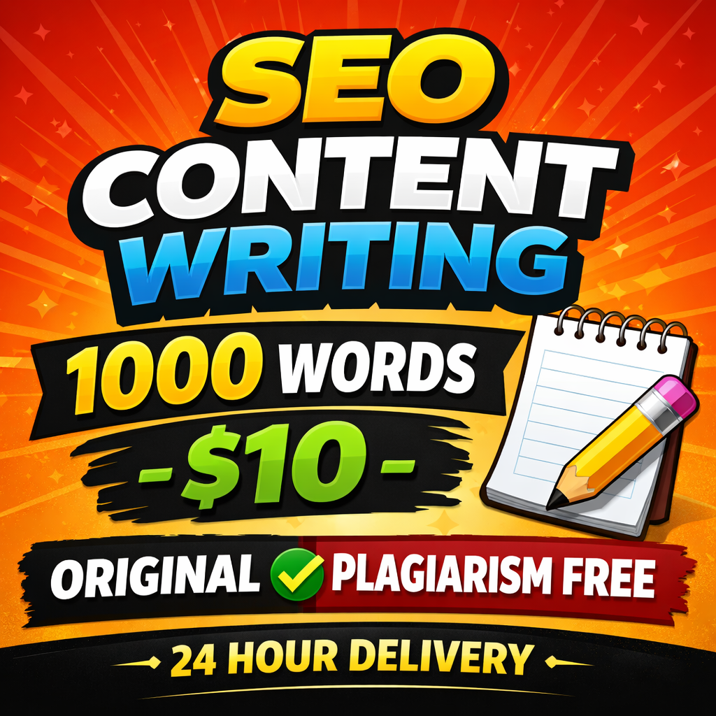I will write 1000 words SEO friendly content in 24 ho...