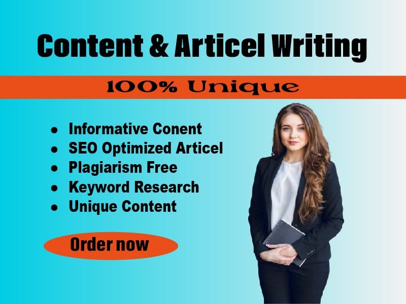I will write professionally articel and contents for ...