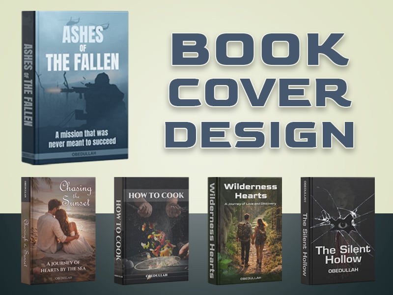 I will design professional book cover, ebook cover, KDP and Kindle cover