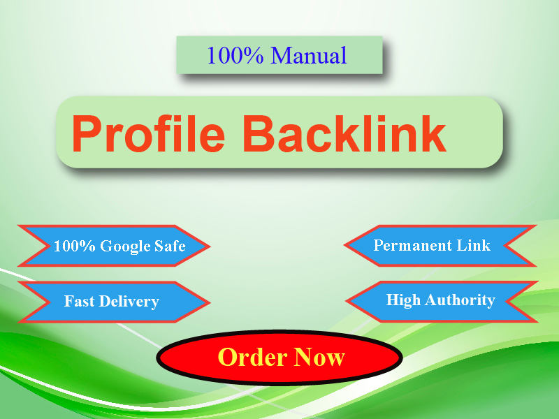 100 High quality profile backlinks for safe SEO growth