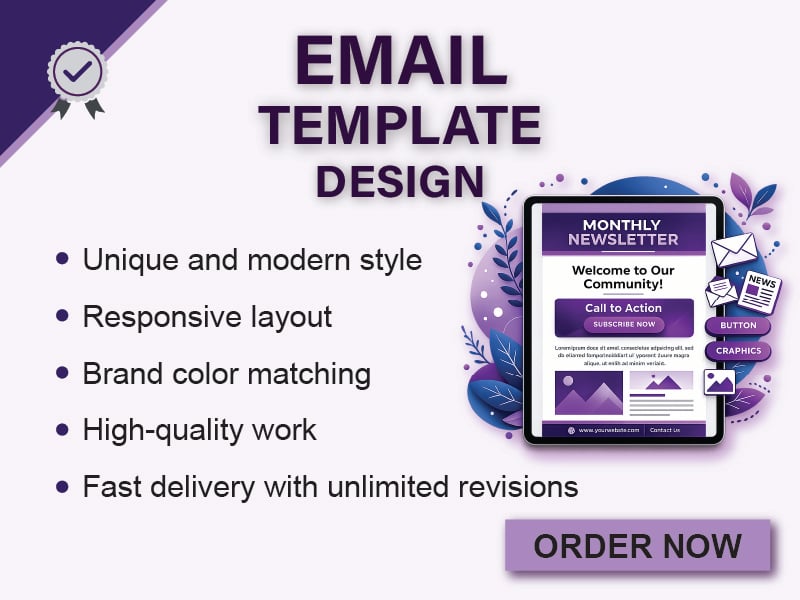 I will design professional responsive email templates for your business