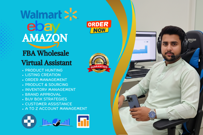 I will be your walmart wfs or ebay ds virtual assista...