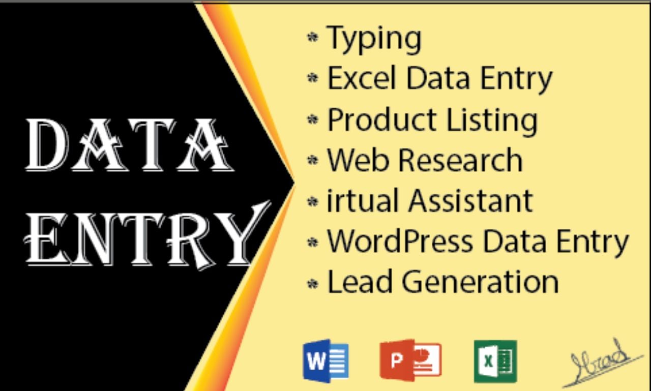 I Will Do Accurate and Fast Data Entry, Copy Paste, Web Research, and Excel Work