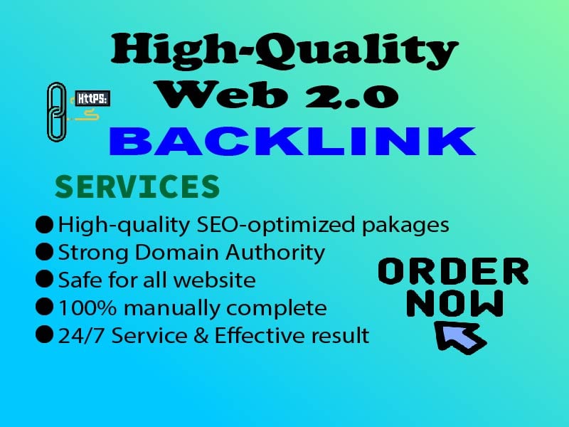 150 High Quality DA Web 2.0 Backlink with boost google ranking