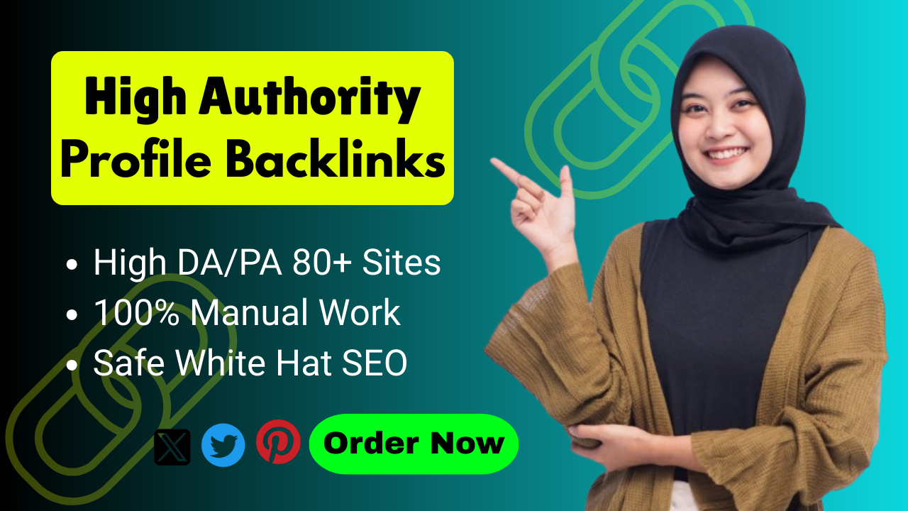 I will provide 30 high DA manual profile backlinks fo...