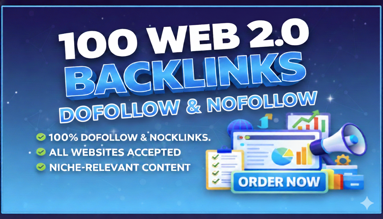 Get Web 2.0 Dofollow-Nofollow Backlinks with High DA ...