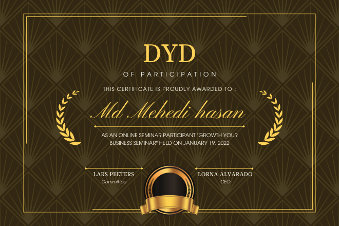 I will do certificate design, diploma certificate template or award certificate.