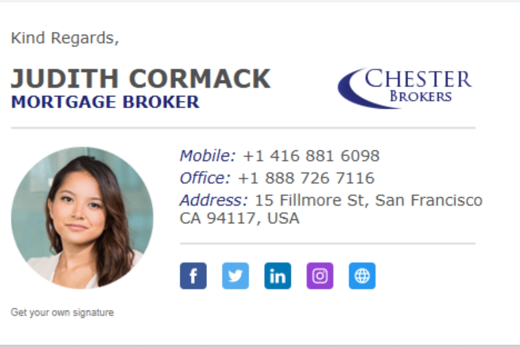  I Will Create a Clickable HTML Email Signature for Gmail, Outlook etc