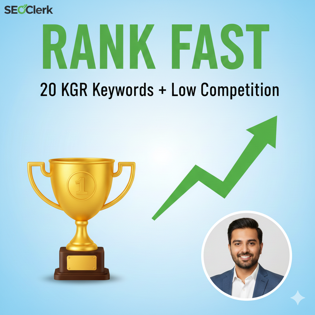 I will find 20 Low Competition KGR Keywords for Fast Google Ranking
