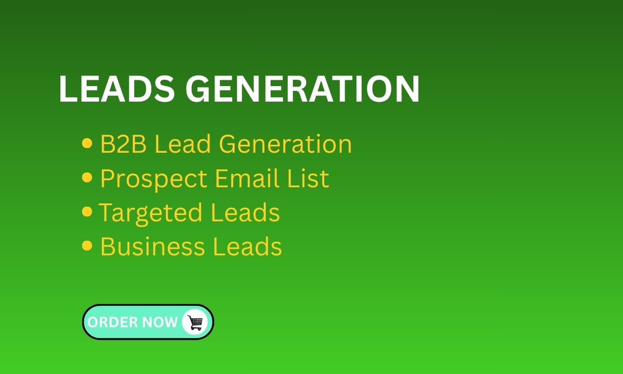 I will do b2b lead generation,prospect email list,targeted leads collection 