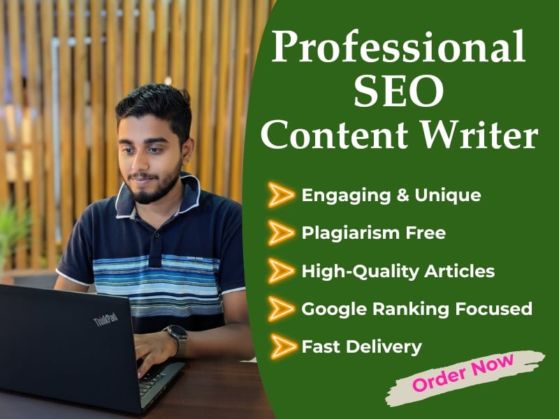 I will write 1200-1500 word high quality SEO content and engaging articles for your WordPress blog