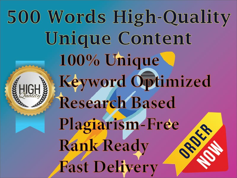 1000 Words SEO-Rich Articles for your topics