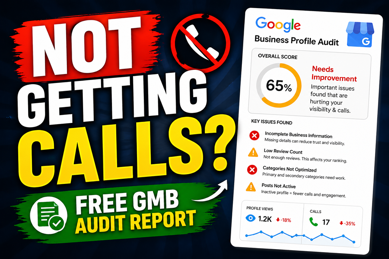 I will audit your Google Business Profile and show why you are not getting call