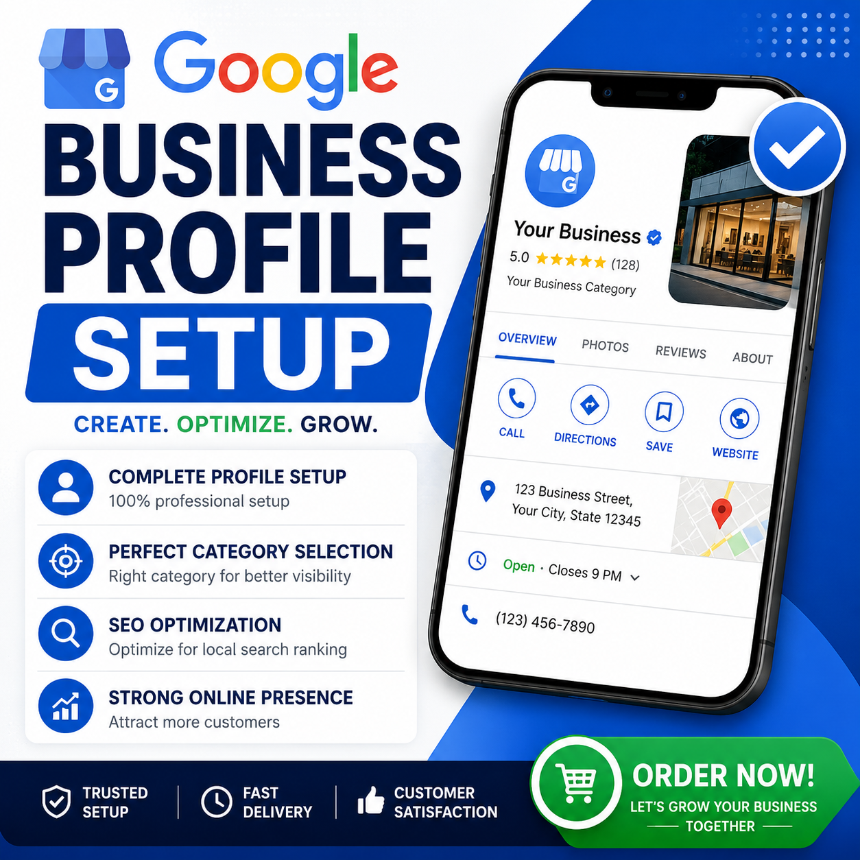 I will create and optimize your Google Business Profile