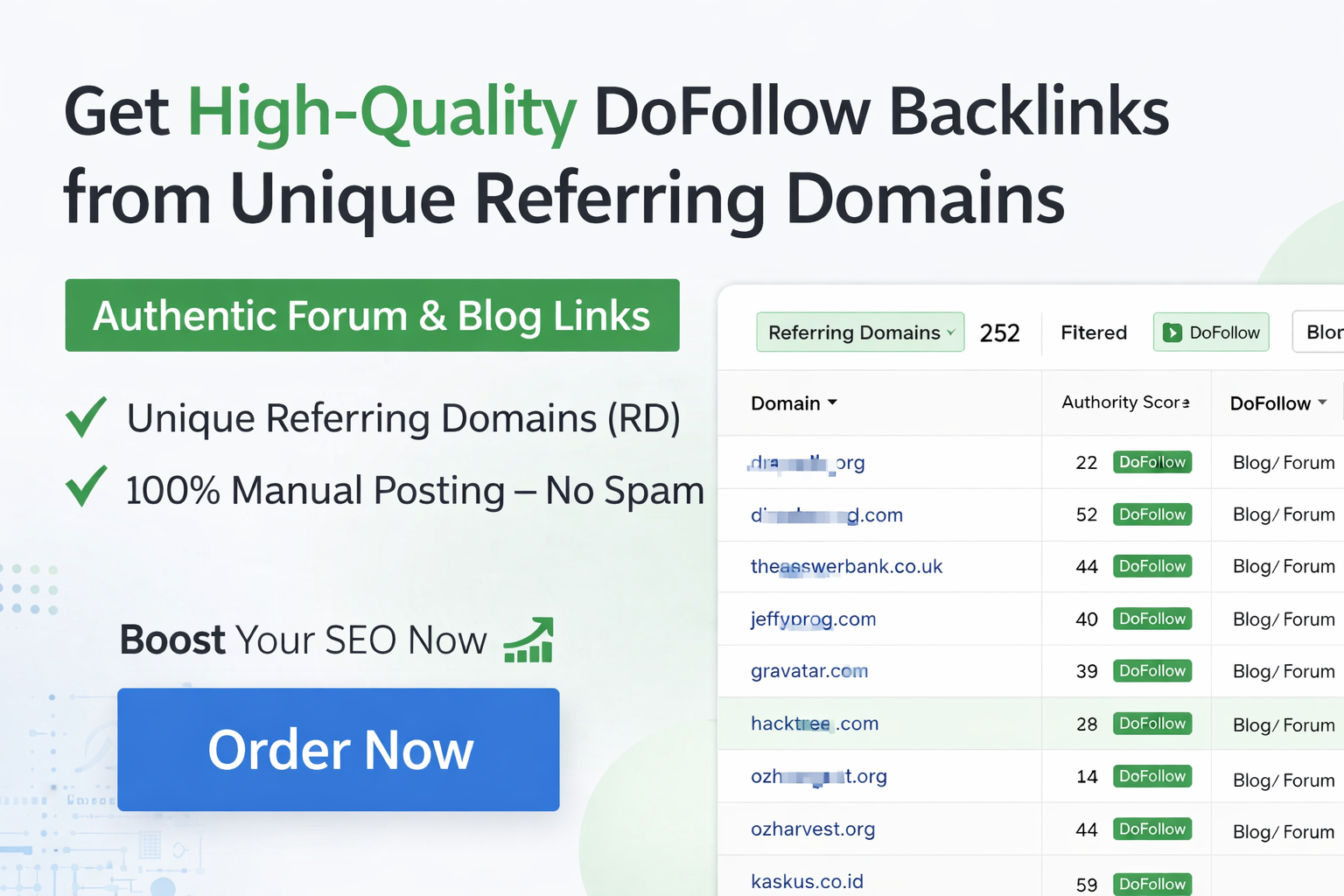 I Will Build 10 High Authority Dofollow Backlinks From Unique Referring Domains