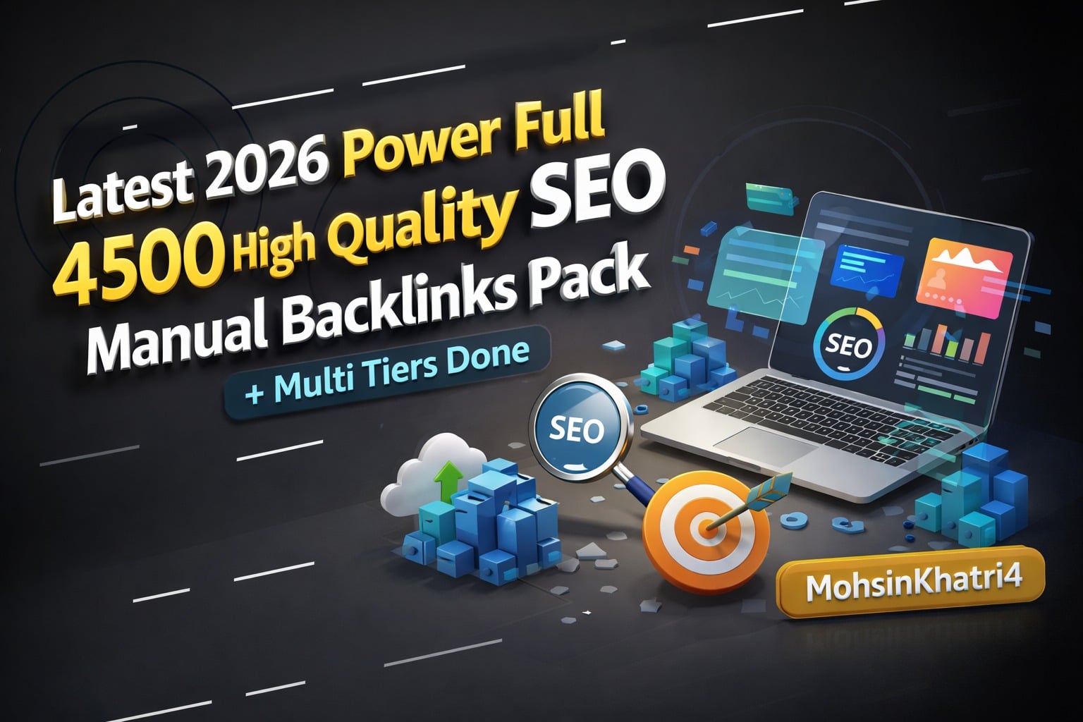 Latest 2026 Power Full 4500 high quality seo manual backlinks pack with multi tiers done
