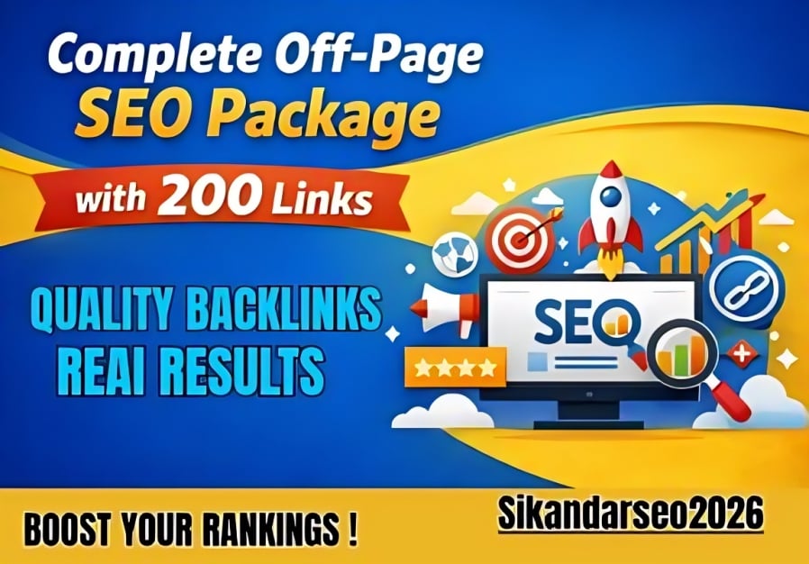 Complete Off-Page SEO Package with 200 Links