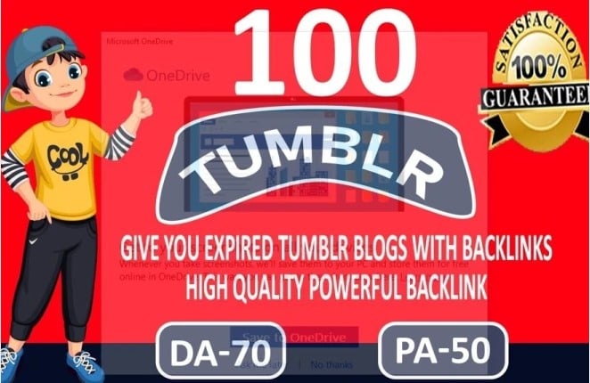 Provide 50 expired tumblr blogs pa 70 plus backlinks