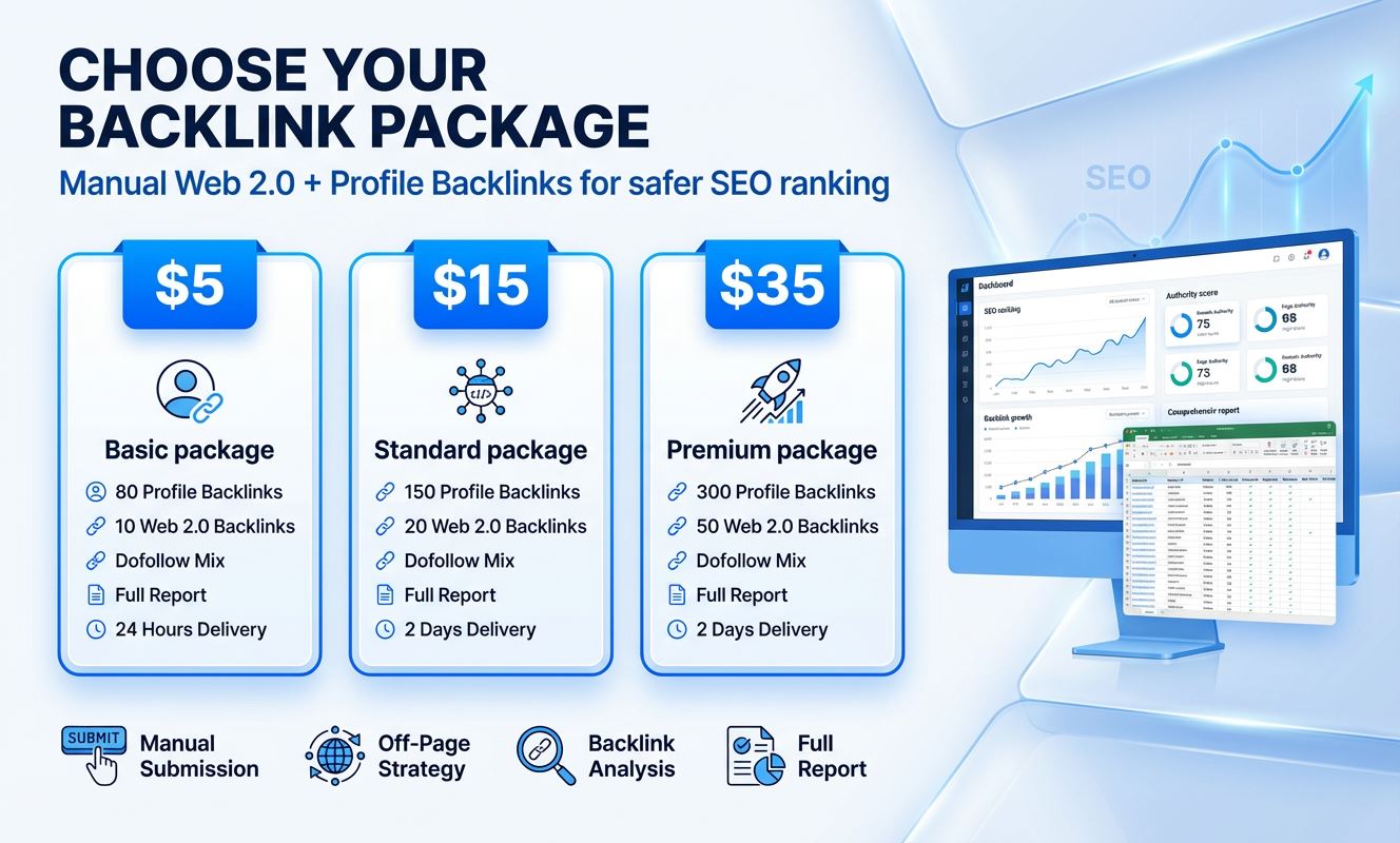 I Will Build 300+ High Authority Web 2.0 and Profile Backlinks