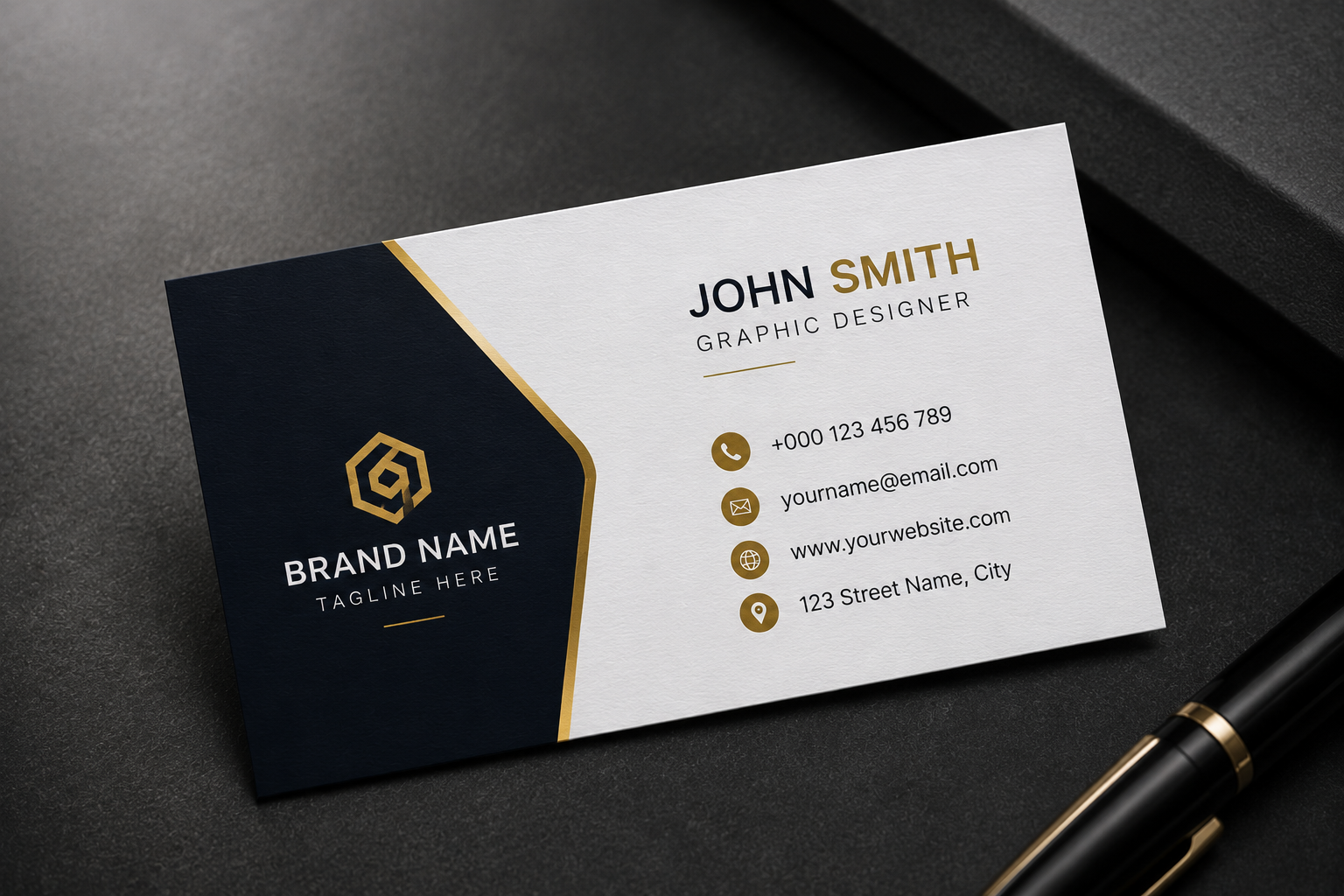 I will design a modern professional business card