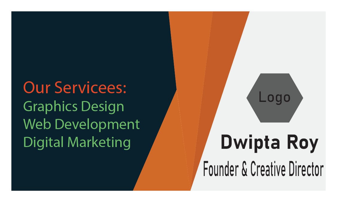 I will design a modern professional business card