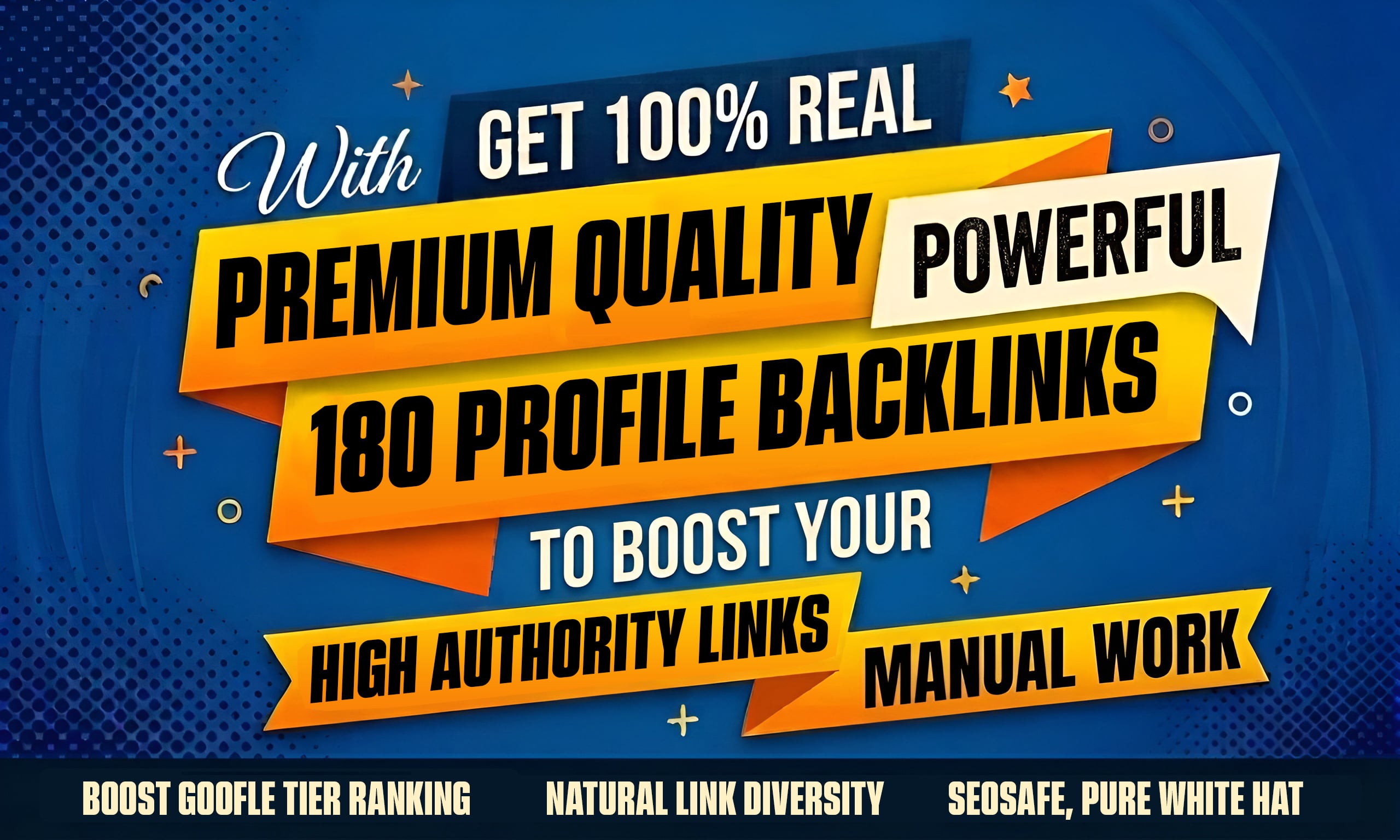 Real Premium Quality 180 Profile Backlinks From High Authority Sites